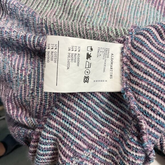 Aldo Martins Moira Fringed Cardigan Sweater Size‎ M Sunset Motif Anthropologie - Picture 8 of 12